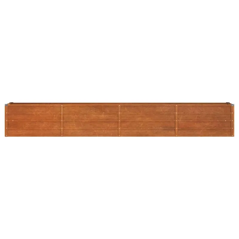 Aukštas sodo lovelis, rūdžių, 320x40x45cm, Corten plienas