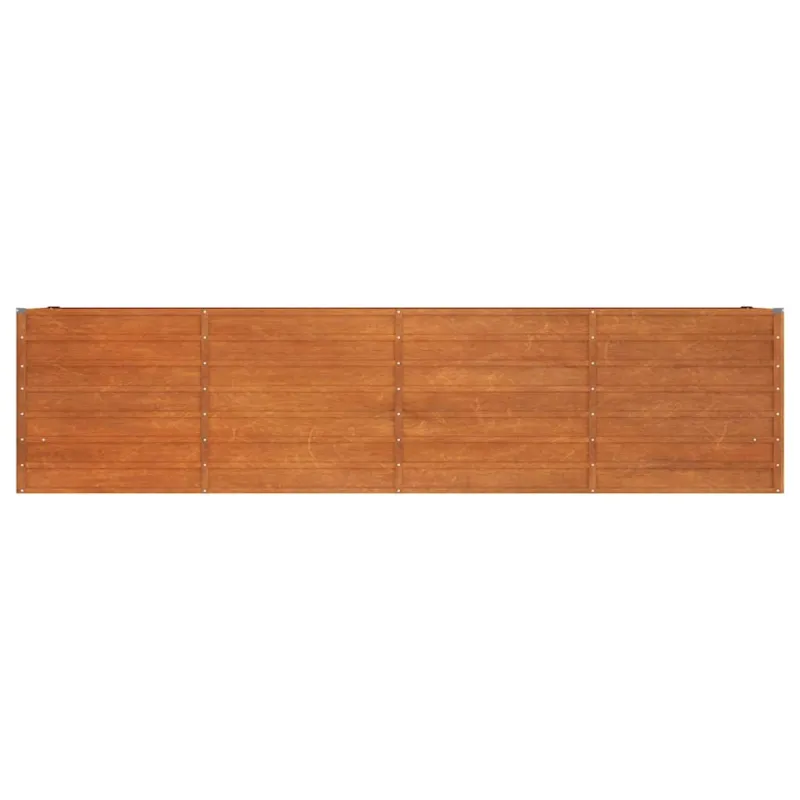 Aukštas sodo lovelis, rūdžių, 320x40x77cm, Corten plienas