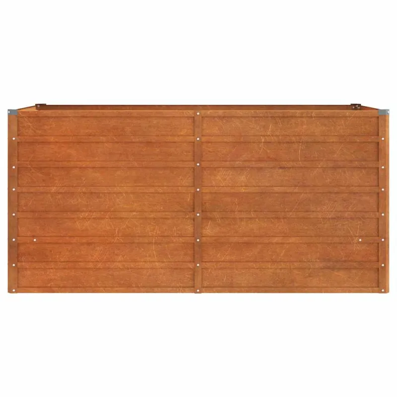Aukštas sodo lovelis, rūdžių, 160x80x77cm, Corten plienas