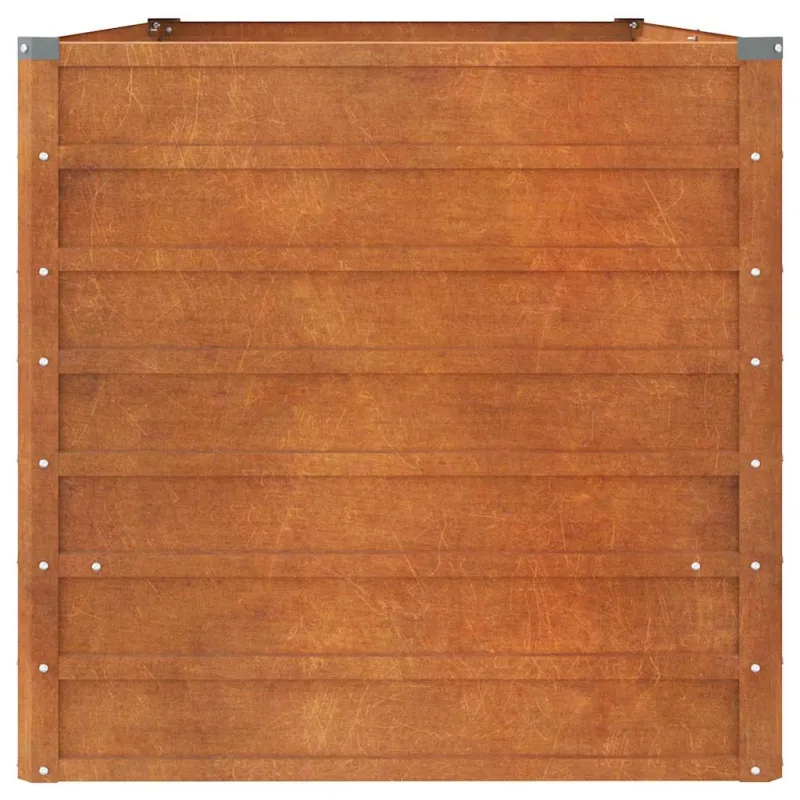 Aukštas sodo lovelis, rūdžių, 160x80x77cm, Corten plienas