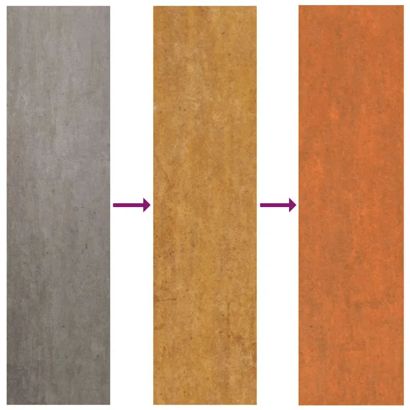 Aukštas sodo lovelis, rūdžių, 240x80x77cm, Corten plienas