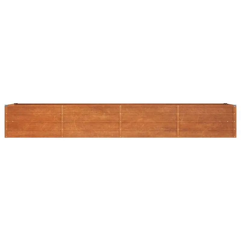 Aukštas sodo lovelis, rūdžių, 320x80x45cm, Corten plienas