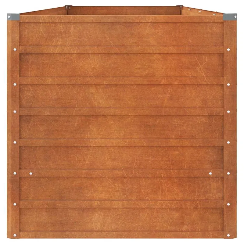 Aukštas sodo lovelis, rūdžių, 320x80x77cm, Corten plienas