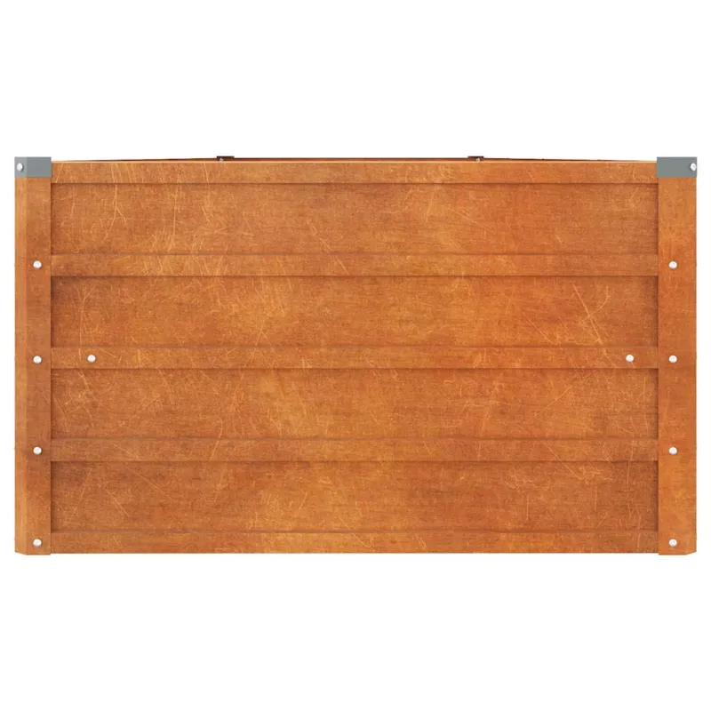 Aukštas sodo lovelis, rūdžių, 400x80x45cm, Corten plienas