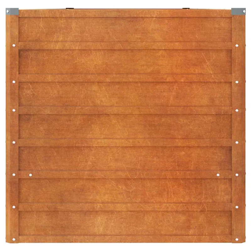 Aukštas sodo lovelis, rūdžių, 400x80x77cm, Corten plienas