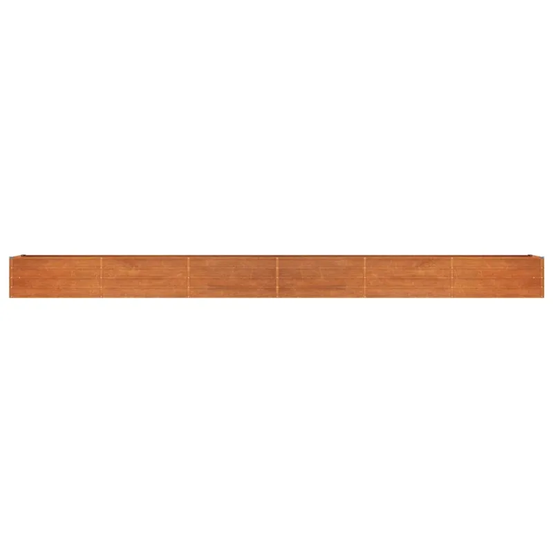 Aukštas sodo lovelis, rūdžių, 600x80x45cm, Corten plienas