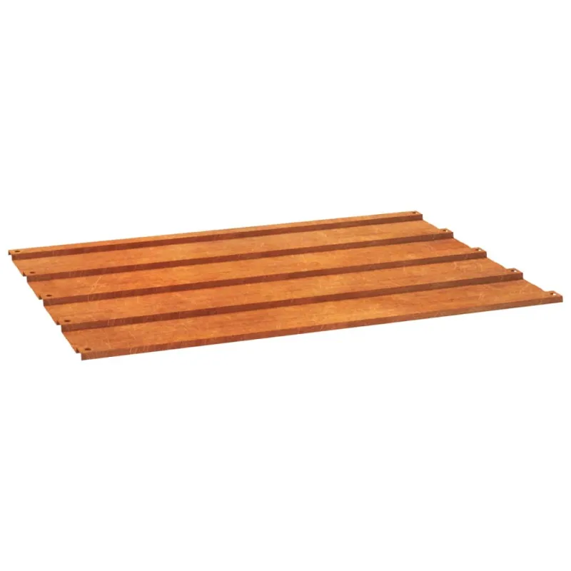 Stogo plokštės, 12vnt., rūdžių spalvos, 60x44cm, Corten plienas