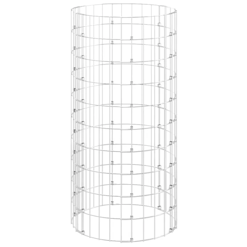 Gabiono stulpas, 50x100cm, galvanizuotas plienas, apskritas