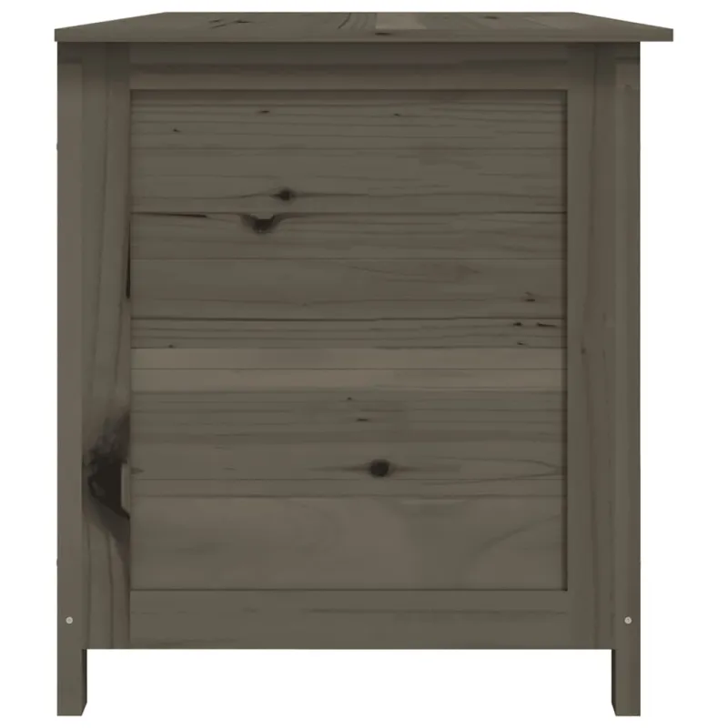 Lauko dėžė pagalvėlėms, antracito, 150x50x56cm, eglės masyvas
