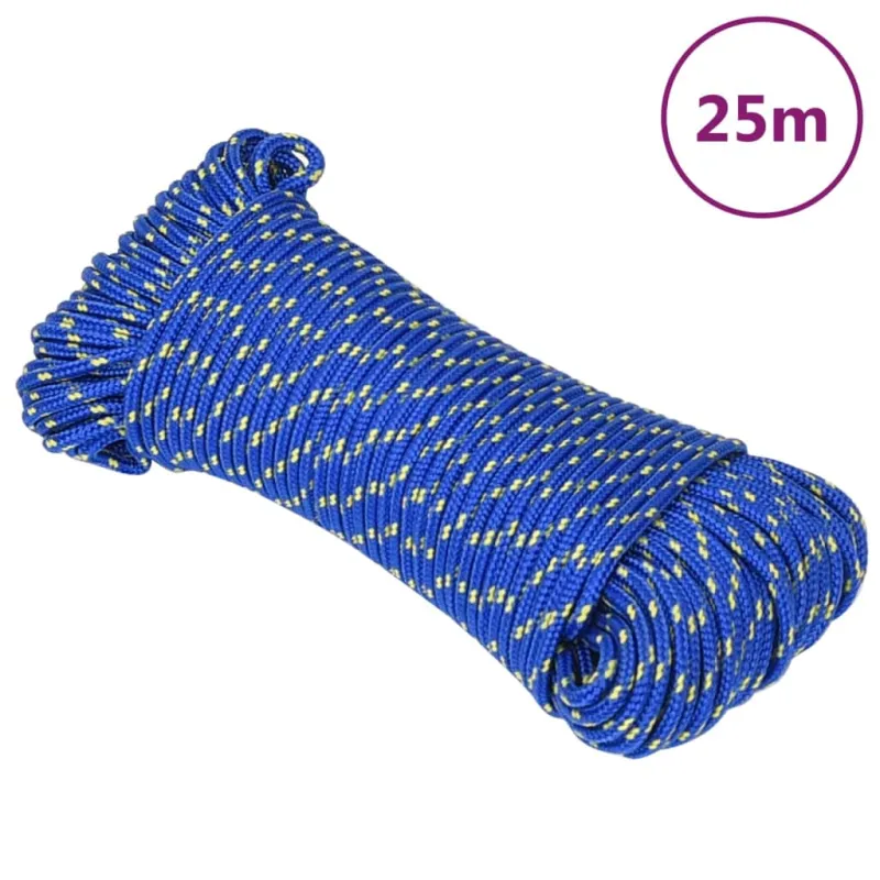 Valties virvė, mėlynos spalvos, 3mm, 25m, polipropilenas