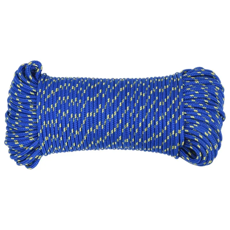 Valties virvė, mėlynos spalvos, 3mm, 50m, polipropilenas