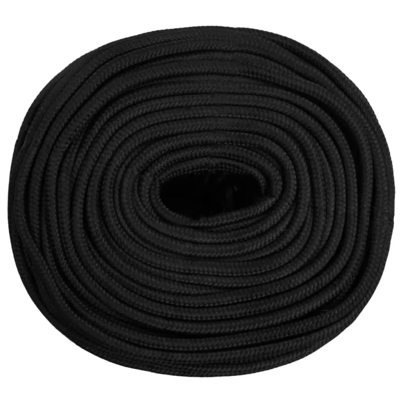 Valties virvė, visiškai juoda, 10mm, 50m, polipropilenas