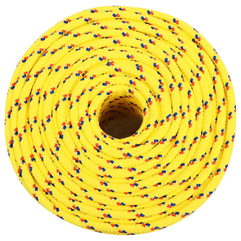 Valties virvė, geltonos spalvos, 6mm, 100m, polipropilenas