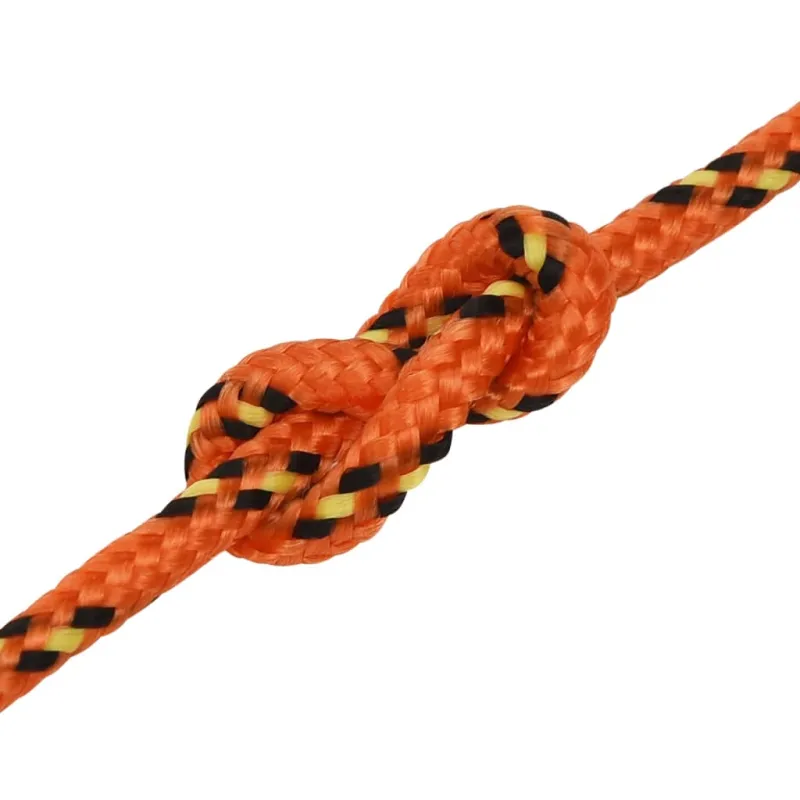 Valties virvė, oranžinės spalvos, 5mm, 25m, polipropilenas