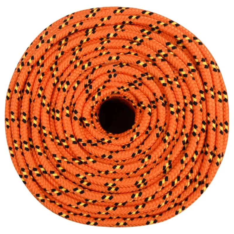 Valties virvė, oranžinės spalvos, 6mm, 50m, polipropilenas