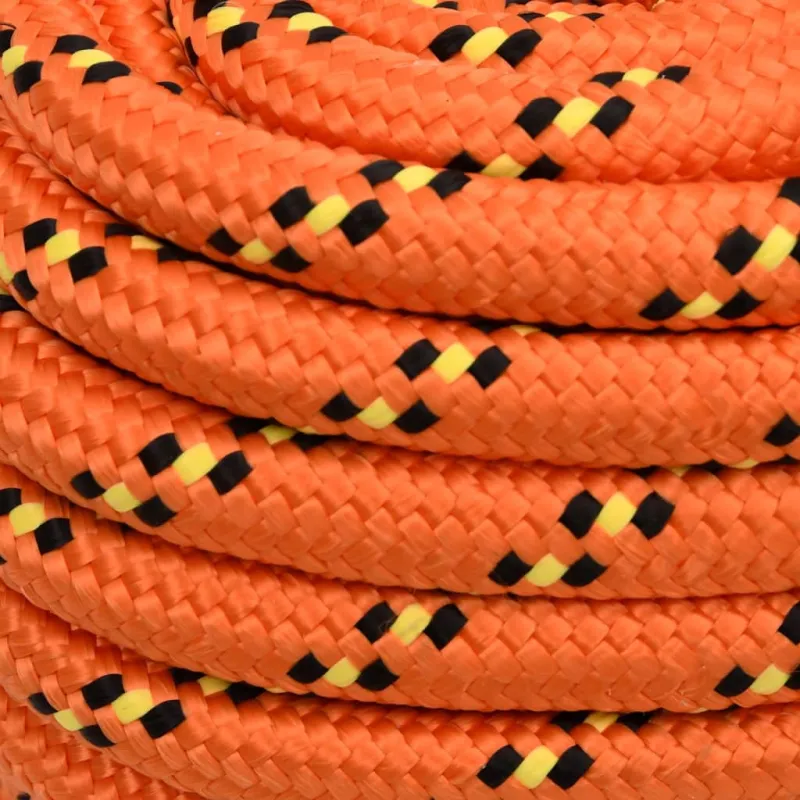 Valties virvė, oranžinės spalvos, 20mm, 25m, polipropilenas