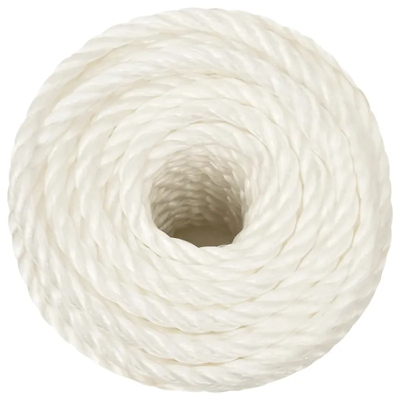 Darbo virvė, baltos spalvos, 14mm, 25m, polipropilenas