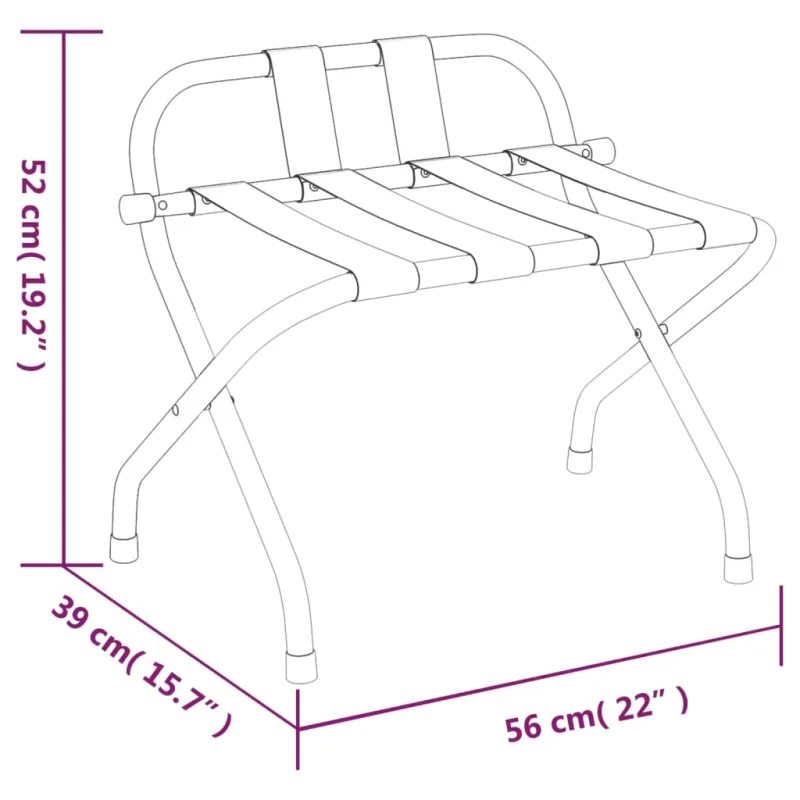 Bagažo lentyna su atlošu, sidabro spalvos, 56x39x52cm