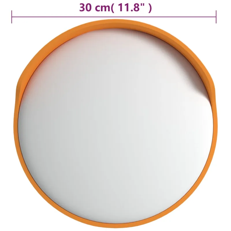Lauko išgaubtas eismo veidrodis, oranžinis, Ø30 cm, polikarbonatas