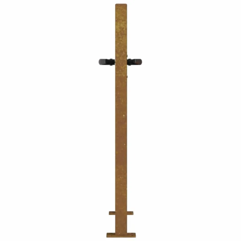 Sodo vartai, 100x75 cm, Corten plienas, žolės raštas