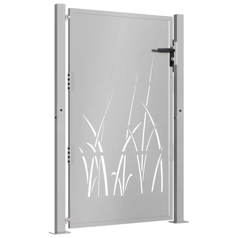Sodo vartai, 100x125 cm, Corten plienas, žolės raštas