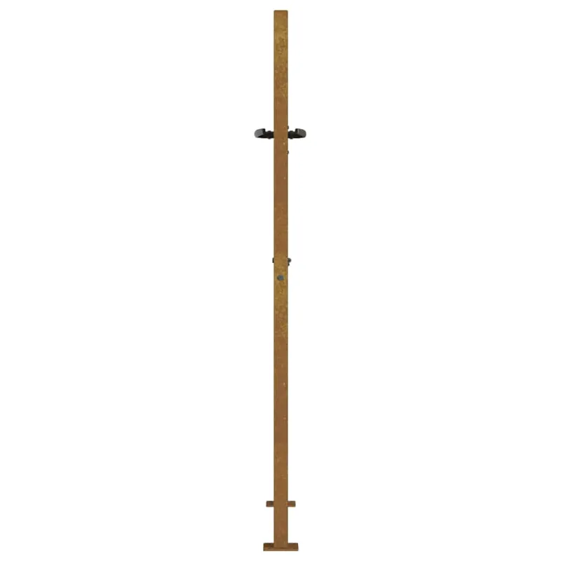 Sodo vartai, 100x125 cm, Corten plienas, žolės raštas
