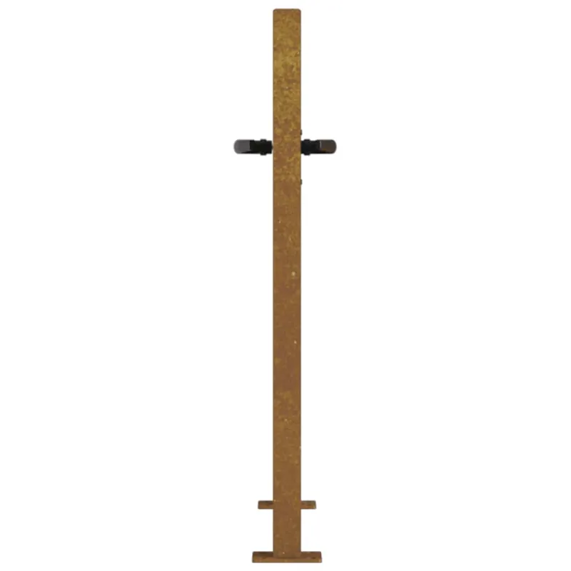 Sodo vartai, 100x75 cm, Corten plienas, bambuko dizainas