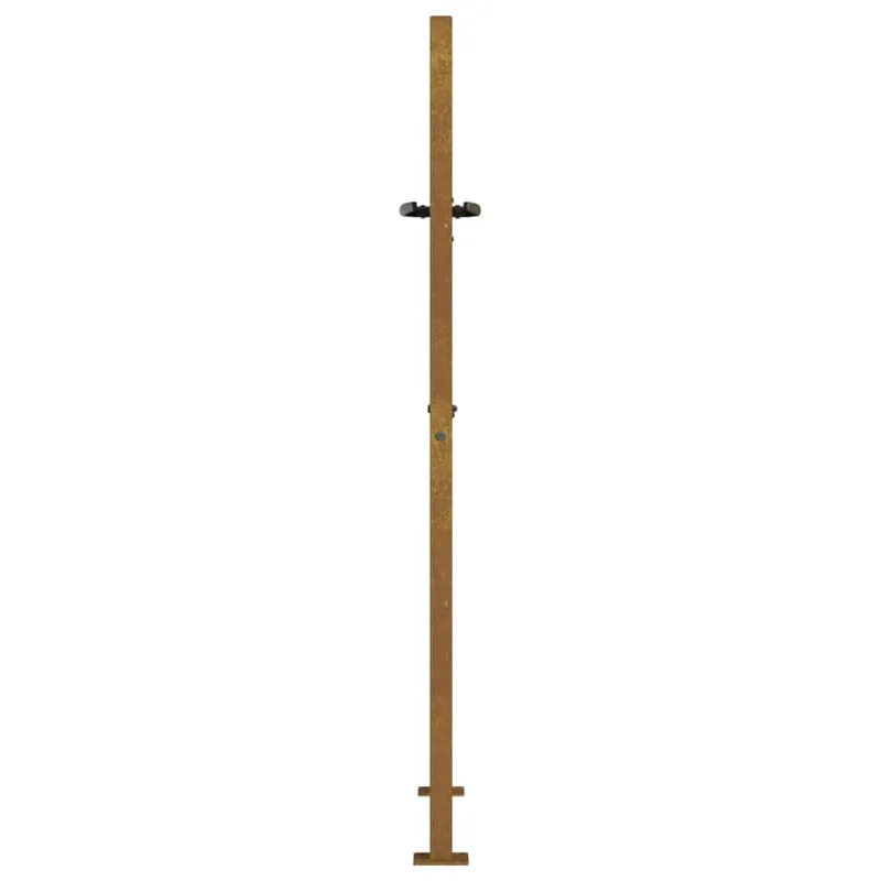 Sodo vartai, 100x150 cm, Corten plienas, kvadratinis dizainas