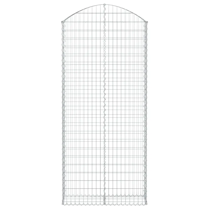 Išlenktas gabiono krepšys, 100x30x220/240 cm, geležis
