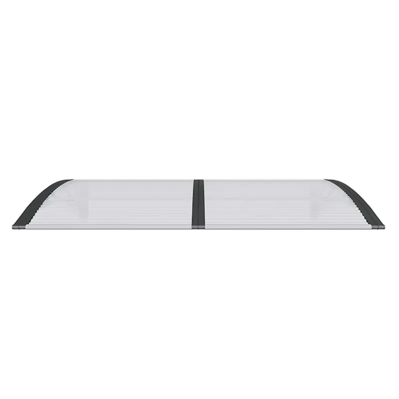 Stogelis durims, juodos spalvos, 150x100cm, polikarbonatas