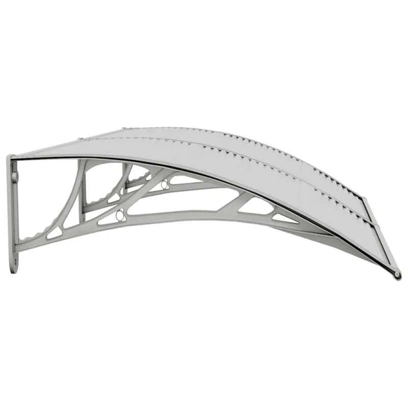 Stogelis durims, pilkos spalvos, 150x75cm, polikarbonatas