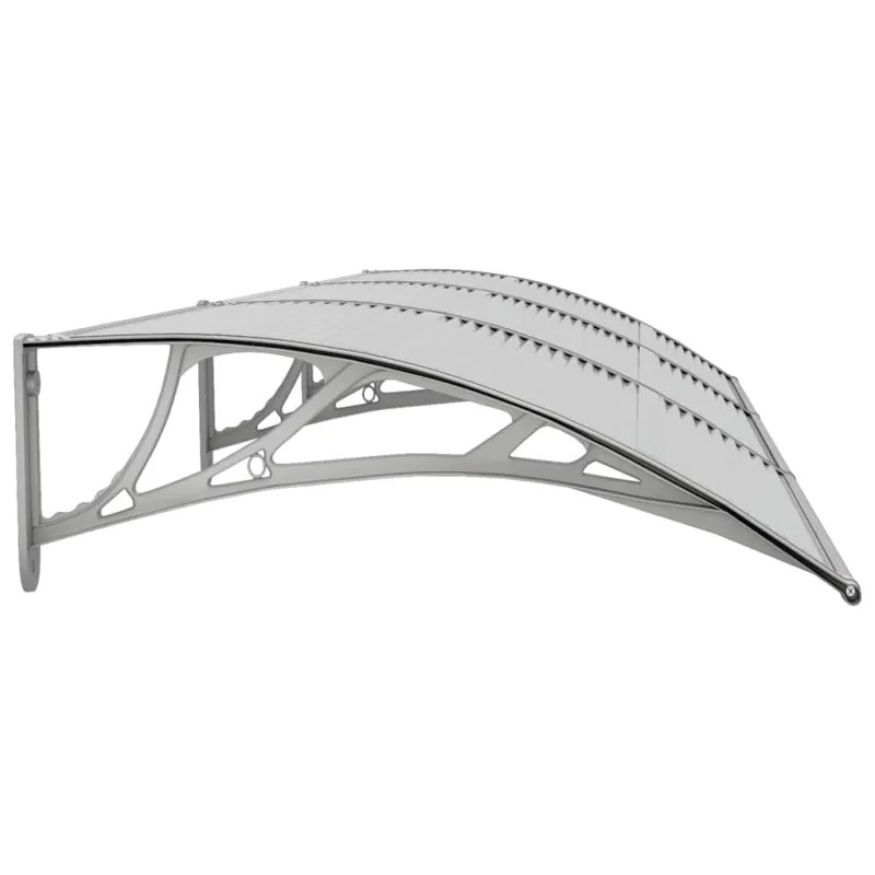 Stogelis durims, pilkos spalvos, 300x75cm, polikarbonatas