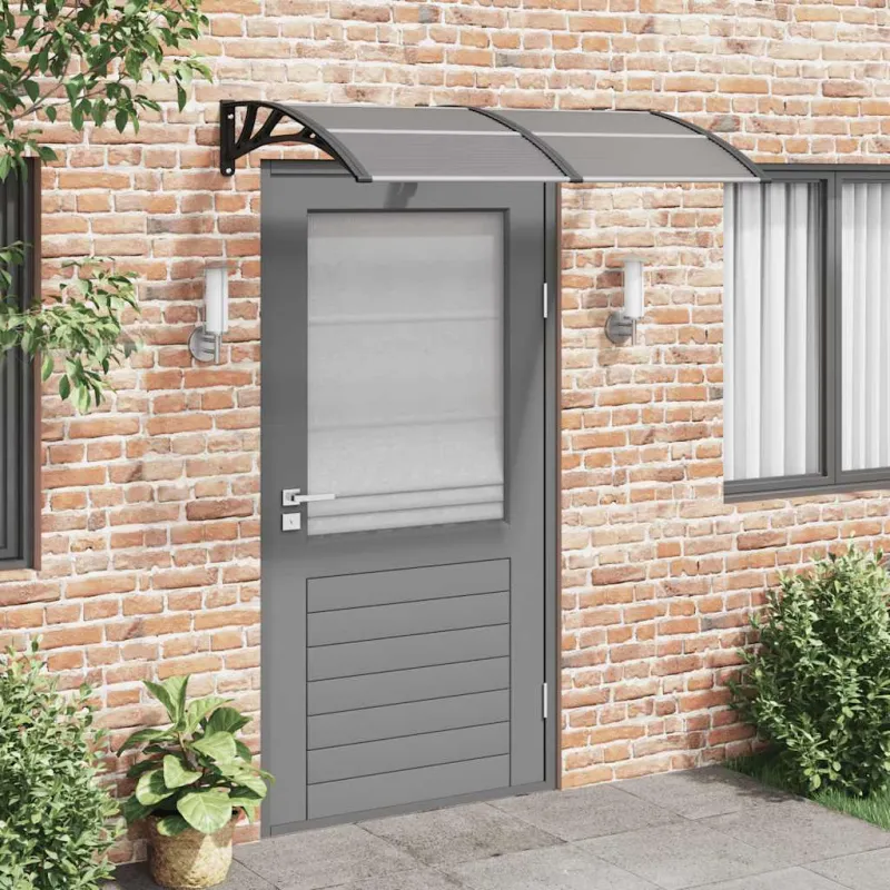Stogelis durims, juodos spalvos, 150x75cm, polikarbonatas