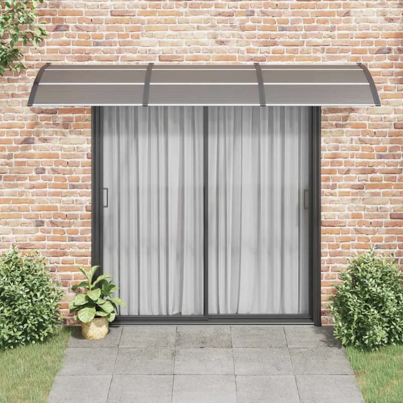 Stogelis durims, juodos spalvos, 300x75cm, polikarbonatas