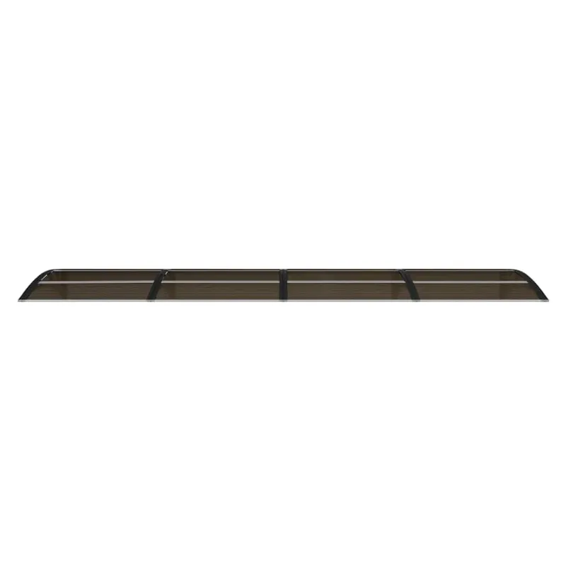 Stogelis durims, juodos spalvos, 350x75cm, polikarbonatas