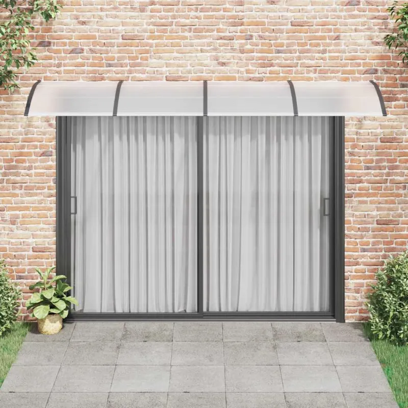 Stogelis durims, juodos spalvos, 350x100cm, polikarbonatas