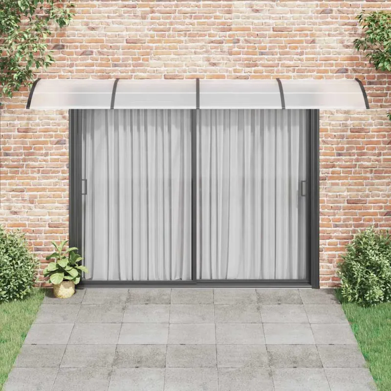 Stogelis durims, juodos spalvos, 400x100cm, polikarbonatas