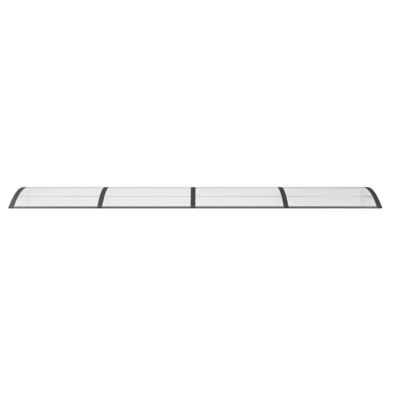 Stogelis durims, juodos spalvos, 400x100cm, polikarbonatas