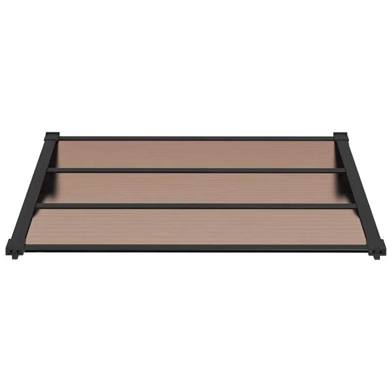 Stogelis durims, juodos spalvos, 122x90cm, polikarbonatas