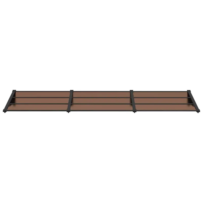 Stogelis durims, juodos spalvos, 297,5x90cm, polikarbonatas