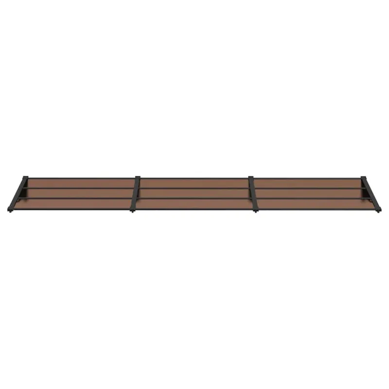 Stogelis durims, juodos spalvos, 358,5x90cm, polikarbonatas