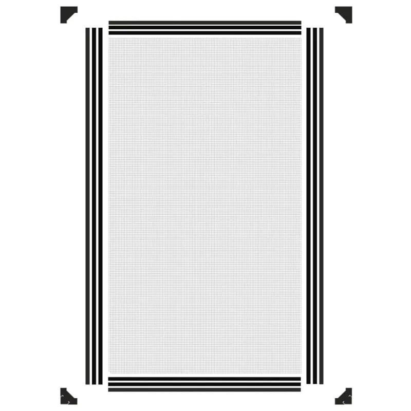 Magnetinis tinklelis nuo vabzdžių langams, antracito, 80x140cm
