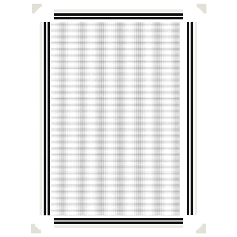 Magnetinis tinklelis nuo vabzdžių langams, baltas, 80x120cm