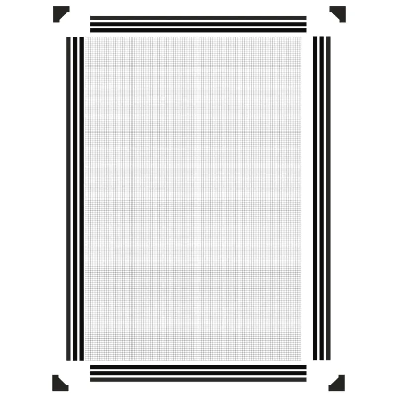 Magnetinis tinklelis nuo vabzdžių langams, antracito, 80x120cm