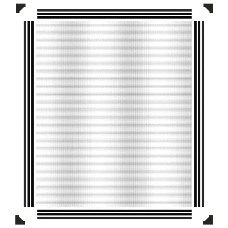 Magnetinis tinklelis nuo vabzdžių langams, antracito, 100x120cm