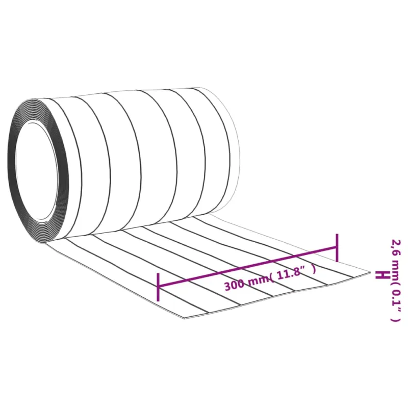 Durų užuolaida, skaidri, 300mmx2,6mm, 25m, PVC