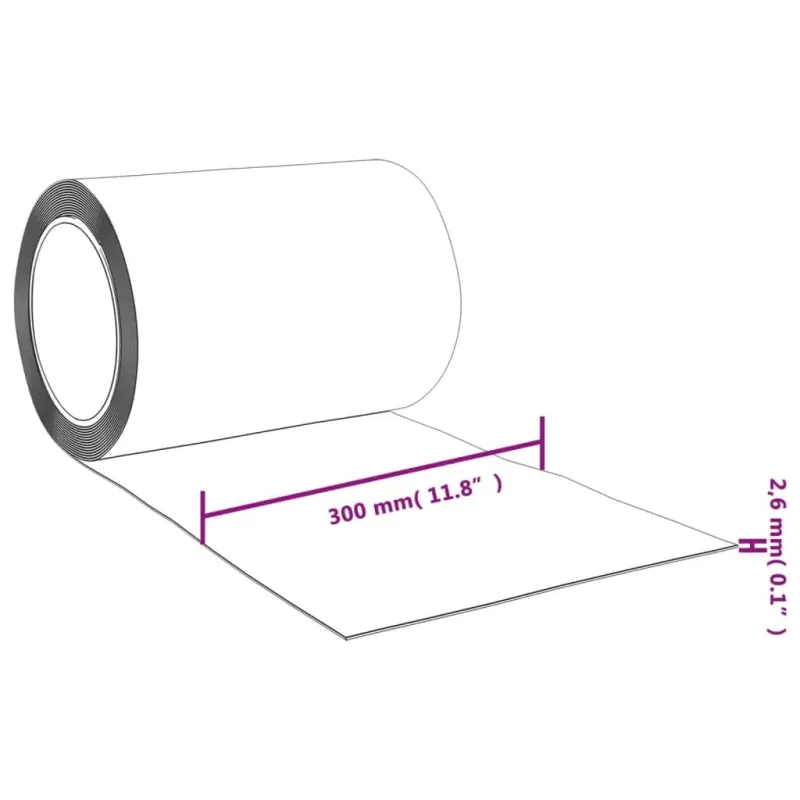 Durų užuolaida, mėlyna, 300mmx2,6mm, 25m, PVC