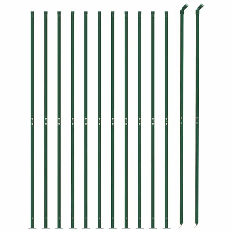 Tinklinė tvora su flanšais, žalios spalvos, 2,2x25 m
