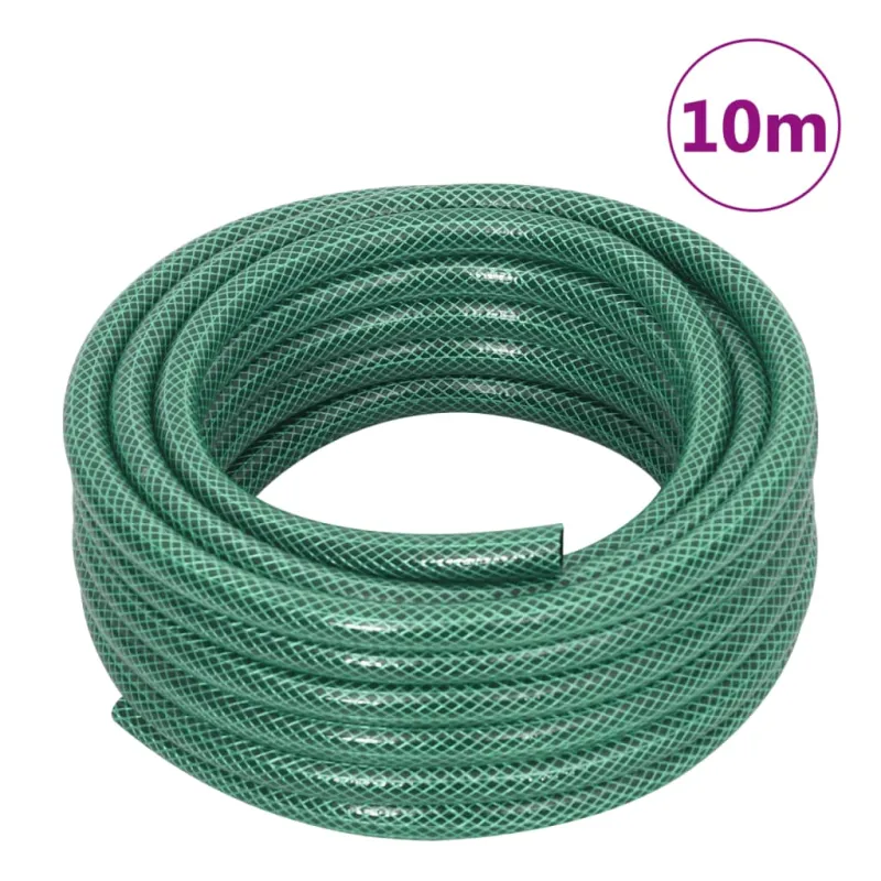 Sodo žarna su tvirtinimo detalėmis, žalia, 0,5", 10m, PVC