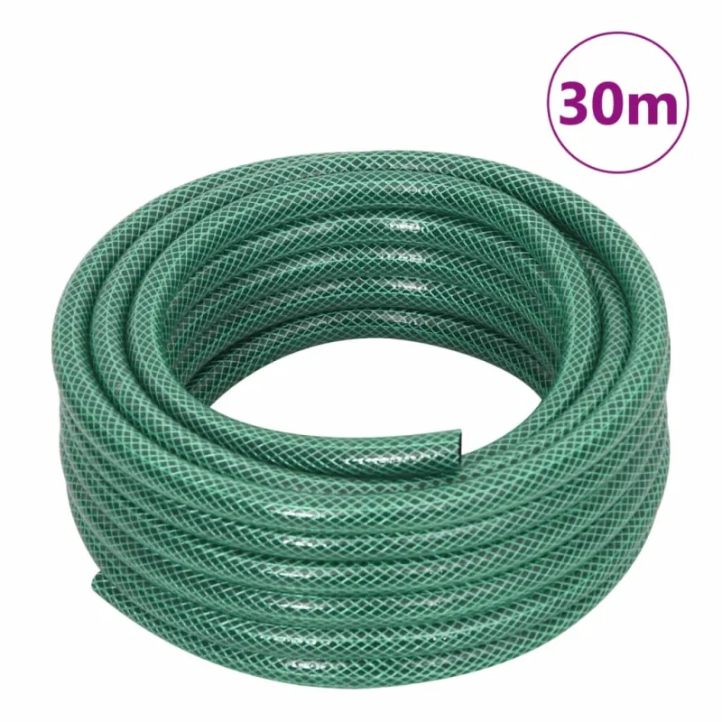 Sodo žarna su tvirtinimo detalėmis, žalia, 0,5", 30m, PVC